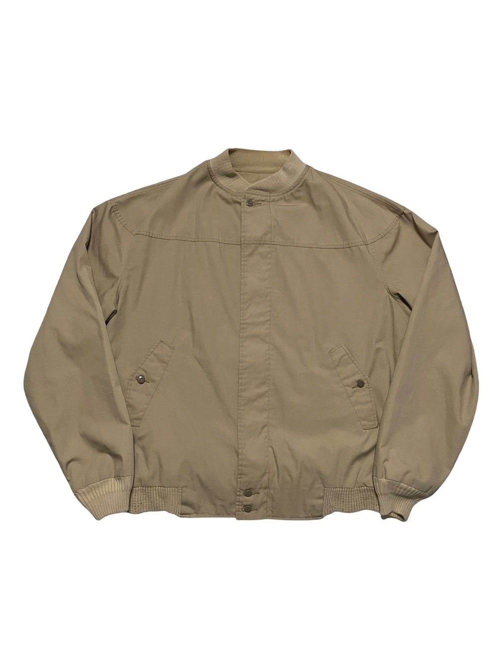 Vintage 70s 80s Original La Paz Catalina Tan Lined Bomber Jacket Men 46 Long